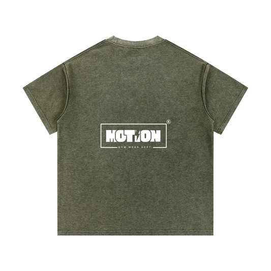 Motion GWD Unisex Mineral Wash Waffle Knit T-Shirt