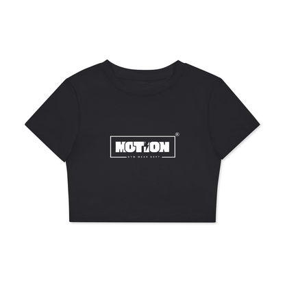 Motion GWD Womans Fitted Crop Cotton T-Shirt