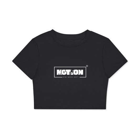 Motion GWD Womans Fitted Crop Cotton T-Shirt