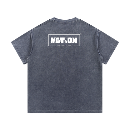 Motion GWD Unisex Mineral Wash Waffle Knit T-Shirt