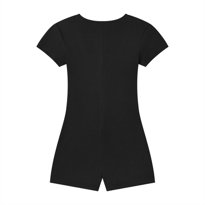 Motion GWD Women's Dual-Function Cape Tie-Waist Romper