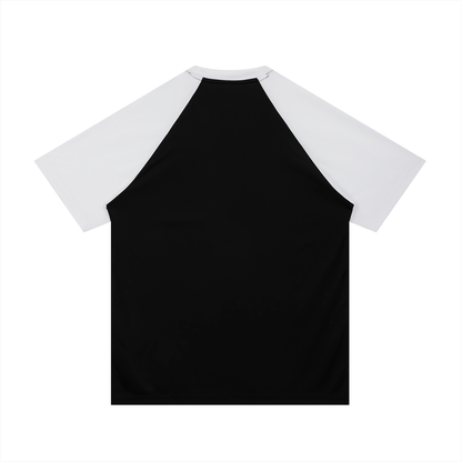 Motion GWD Unisex Contrast Raglan Sleeve Mesh T-Shirt