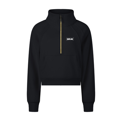 Motion GWD Women's Cropped Quarter-Zip Sweatshirt