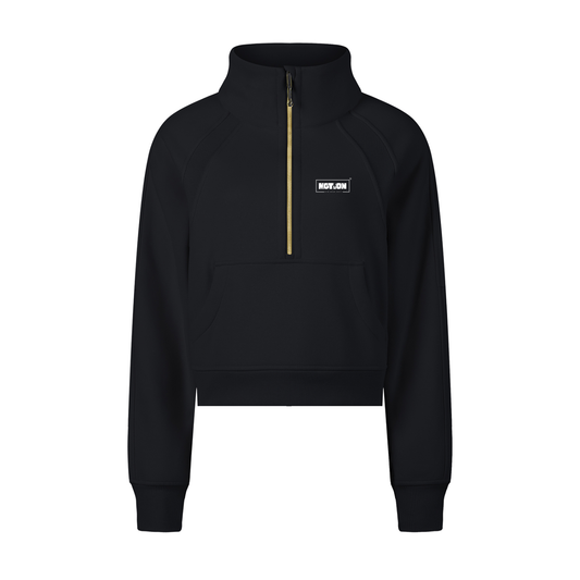 Motion GWD Women's Cropped Quarter-Zip Sweatshirt