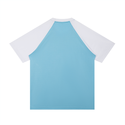 Motion GWD Unisex Contrast Raglan Sleeve Mesh T-Shirt