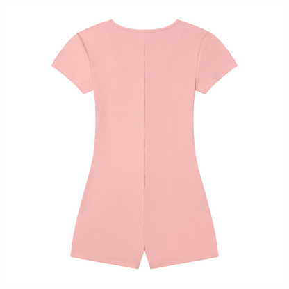 Motion GWD Women's Dual-Function Cape Tie-Waist Romper