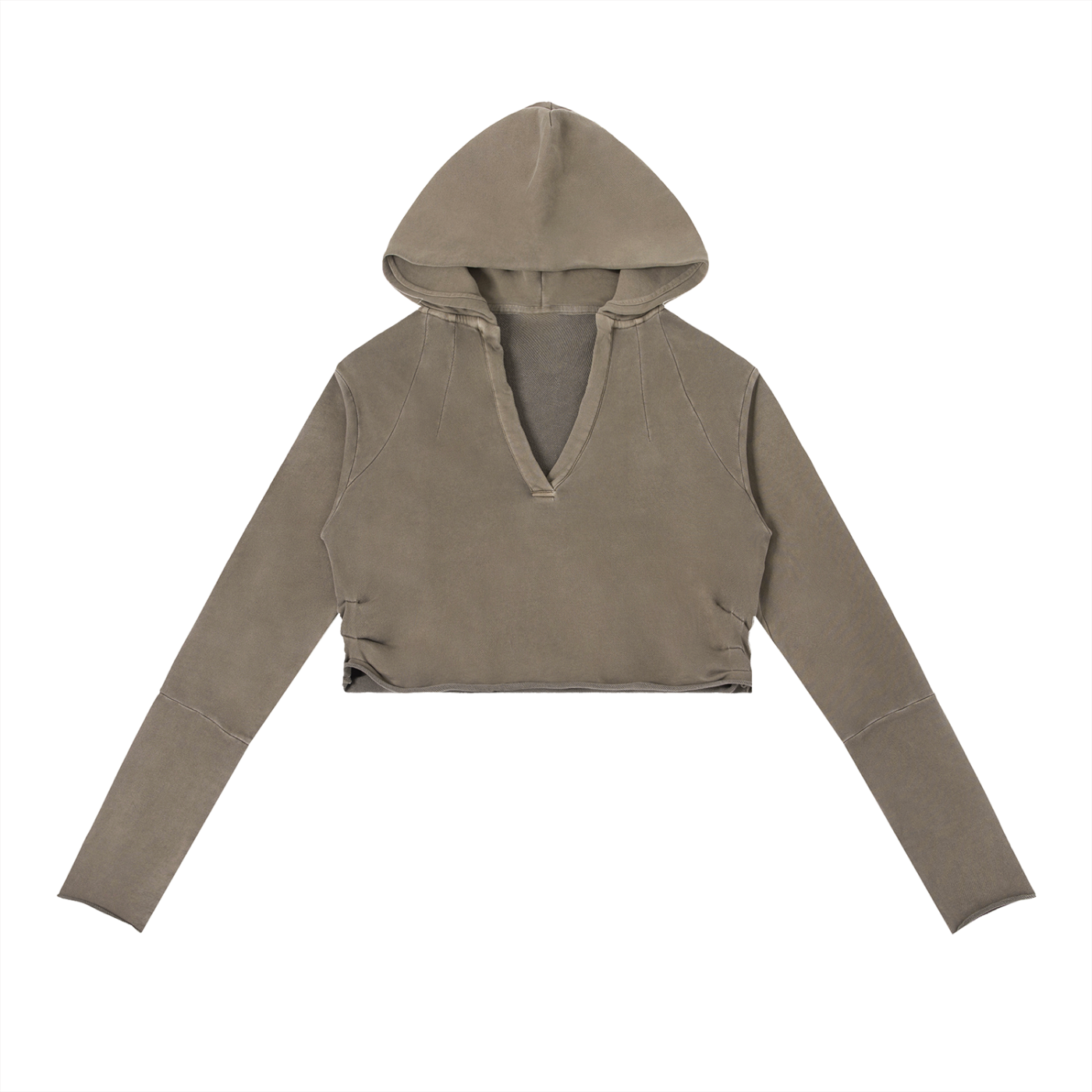Motion GWD Woman's Vintage Washed Raw Edge Hoodie
