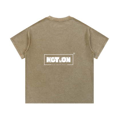 Motion GWD Unisex Mineral Wash Waffle Knit T-Shirt