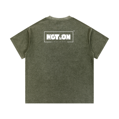 Motion GWD Unisex Mineral Wash Waffle Knit T-Shirt