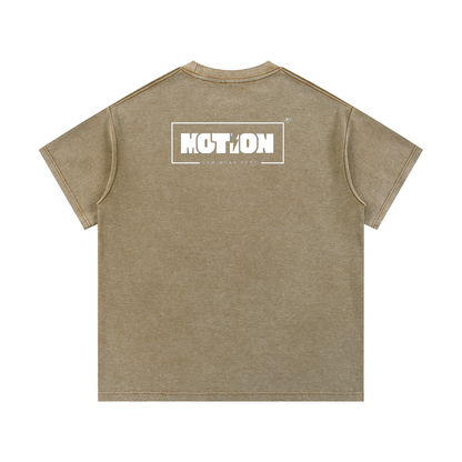 Motion GWD Unisex Mineral Wash Waffle Knit T-Shirt