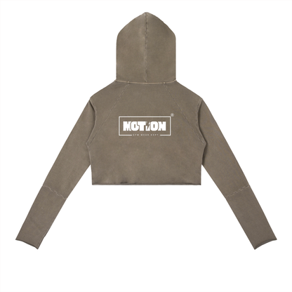 Motion GWD Woman's Vintage Washed Raw Edge Hoodie