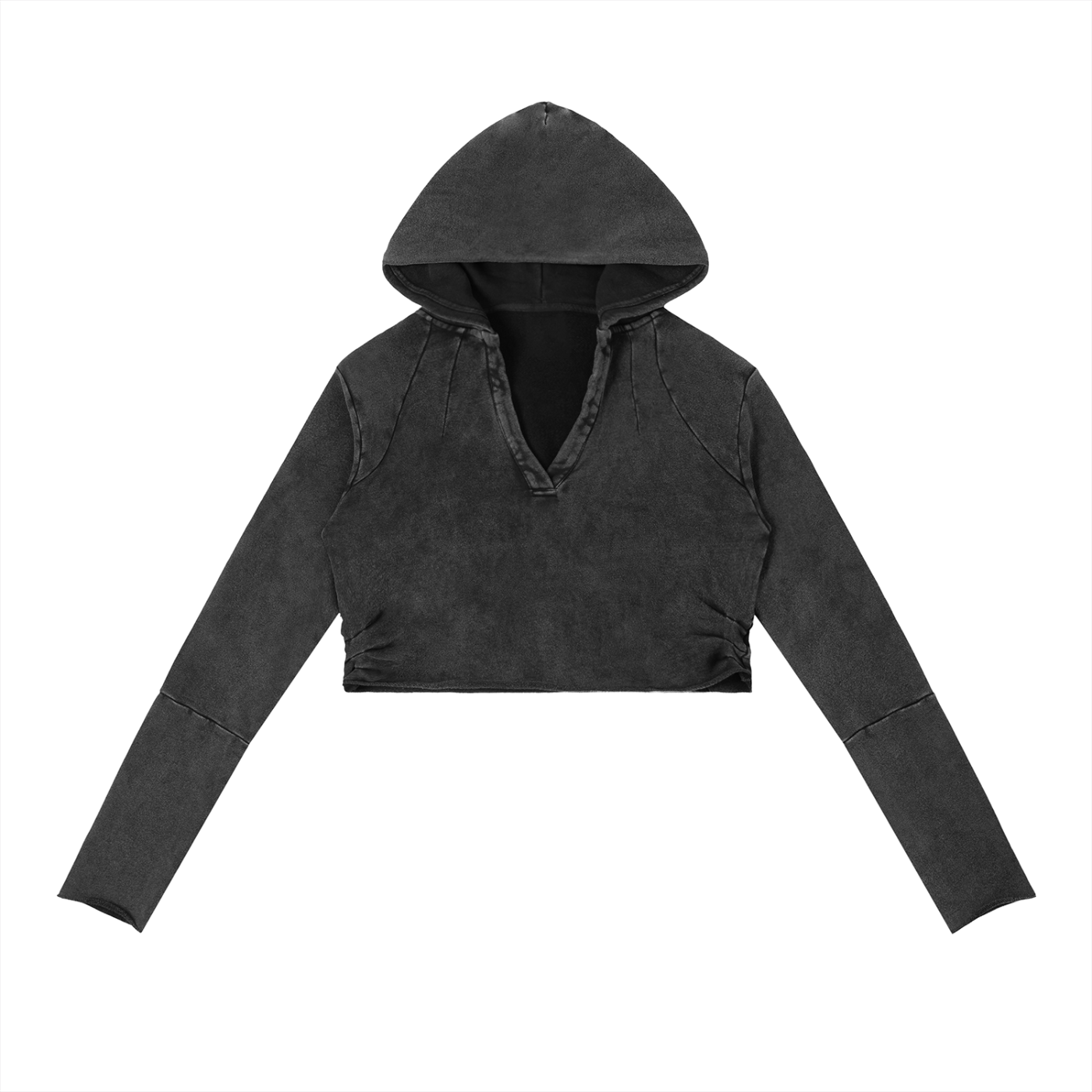Motion GWD Woman's Vintage Washed Raw Edge Hoodie