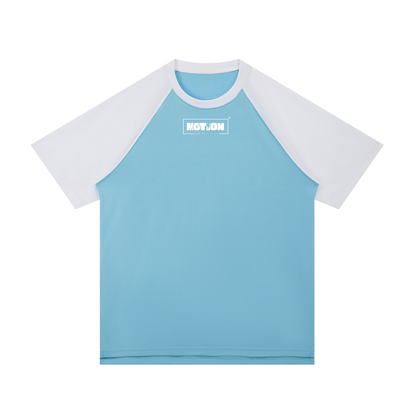 Motion GWD Unisex Contrast Raglan Sleeve Mesh T-Shirt