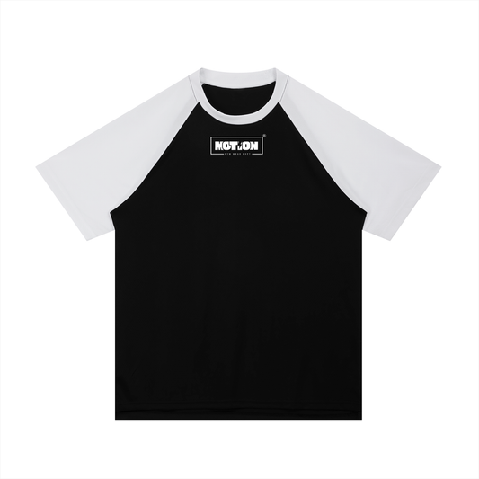 Motion GWD Unisex Contrast Raglan Sleeve Mesh T-Shirt