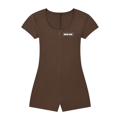 Motion GWD Women's Dual-Function Cape Tie-Waist Romper