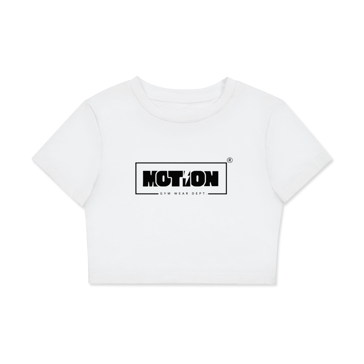 Motion GWD Womans Fitted Crop Cotton T-Shirt