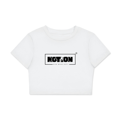 Motion GWD Womans Fitted Crop Cotton T-Shirt