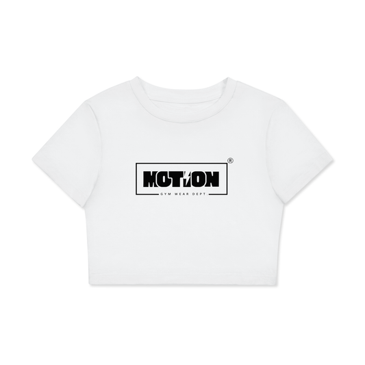 Motion GWD Womans Fitted Crop Cotton T-Shirt