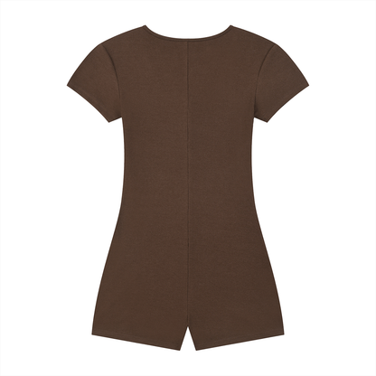 Motion GWD Women's Dual-Function Cape Tie-Waist Romper