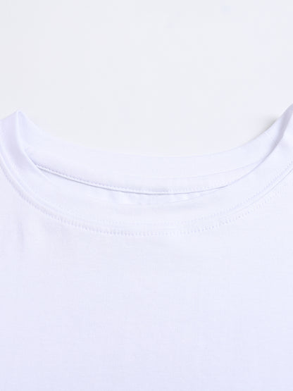 Motion GWD Womans Fitted Crop Cotton T-Shirt