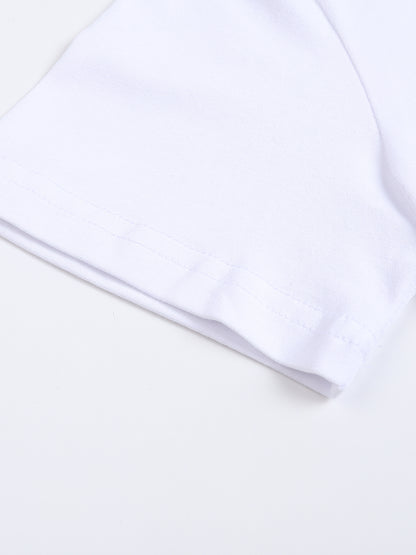 Motion GWD Womans Fitted Crop Cotton T-Shirt