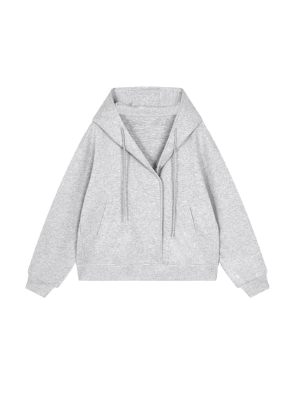 Motion GWD Boxy Button Placket Hoodie