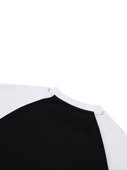 Motion GWD Unisex Contrast Raglan Sleeve Mesh T-Shirt