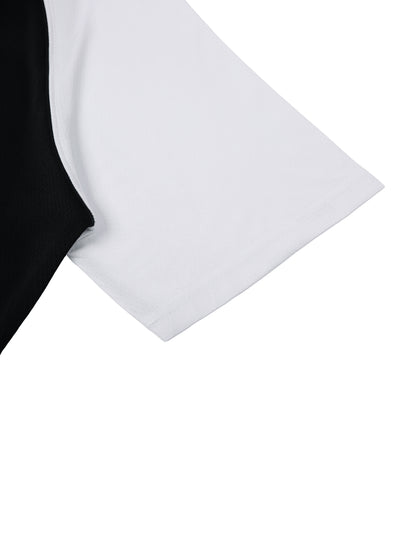 Motion GWD Unisex Contrast Raglan Sleeve Mesh T-Shirt