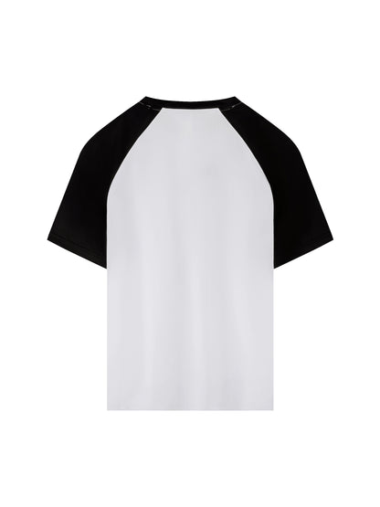Motion GWD Unisex Contrast Raglan Sleeve Mesh T-Shirt
