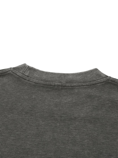 Motion GWD Unisex Mineral Wash Waffle Knit T-Shirt