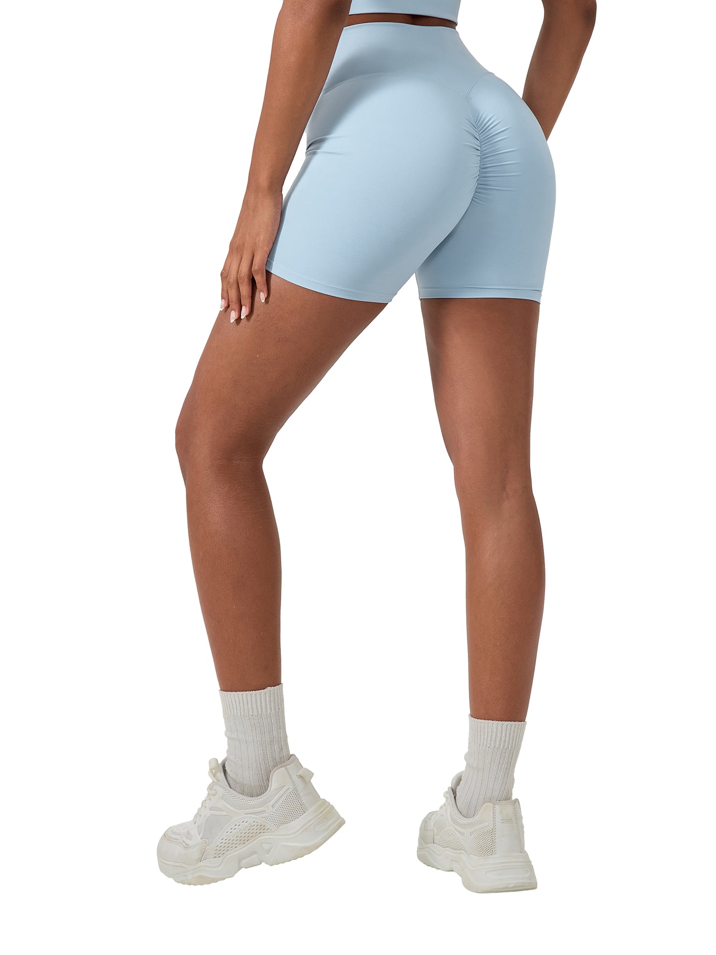 Motion GWD Womens High-Waisted Blend Biker Shorts