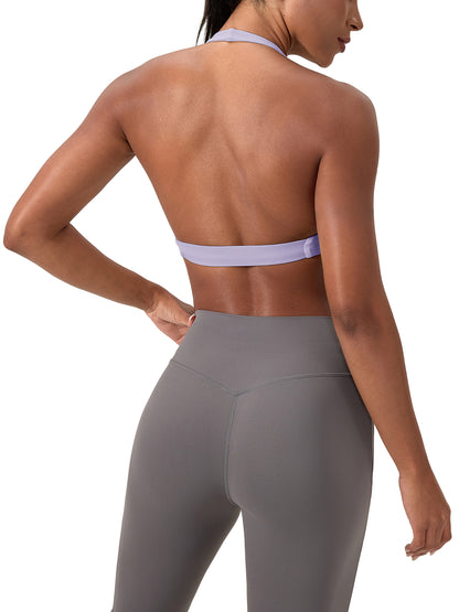 Motion GWD Women's Pleated Halter Sports Bra