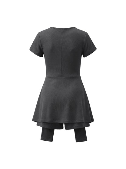Motion GWD Women's Dual-Function Cape Tie-Waist Romper