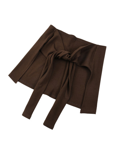 Motion GWD Women's Dual-Function Cape Tie-Waist Romper