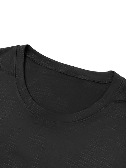 Motion GWD Men's Jacquard Slim Mesh T-Shirt