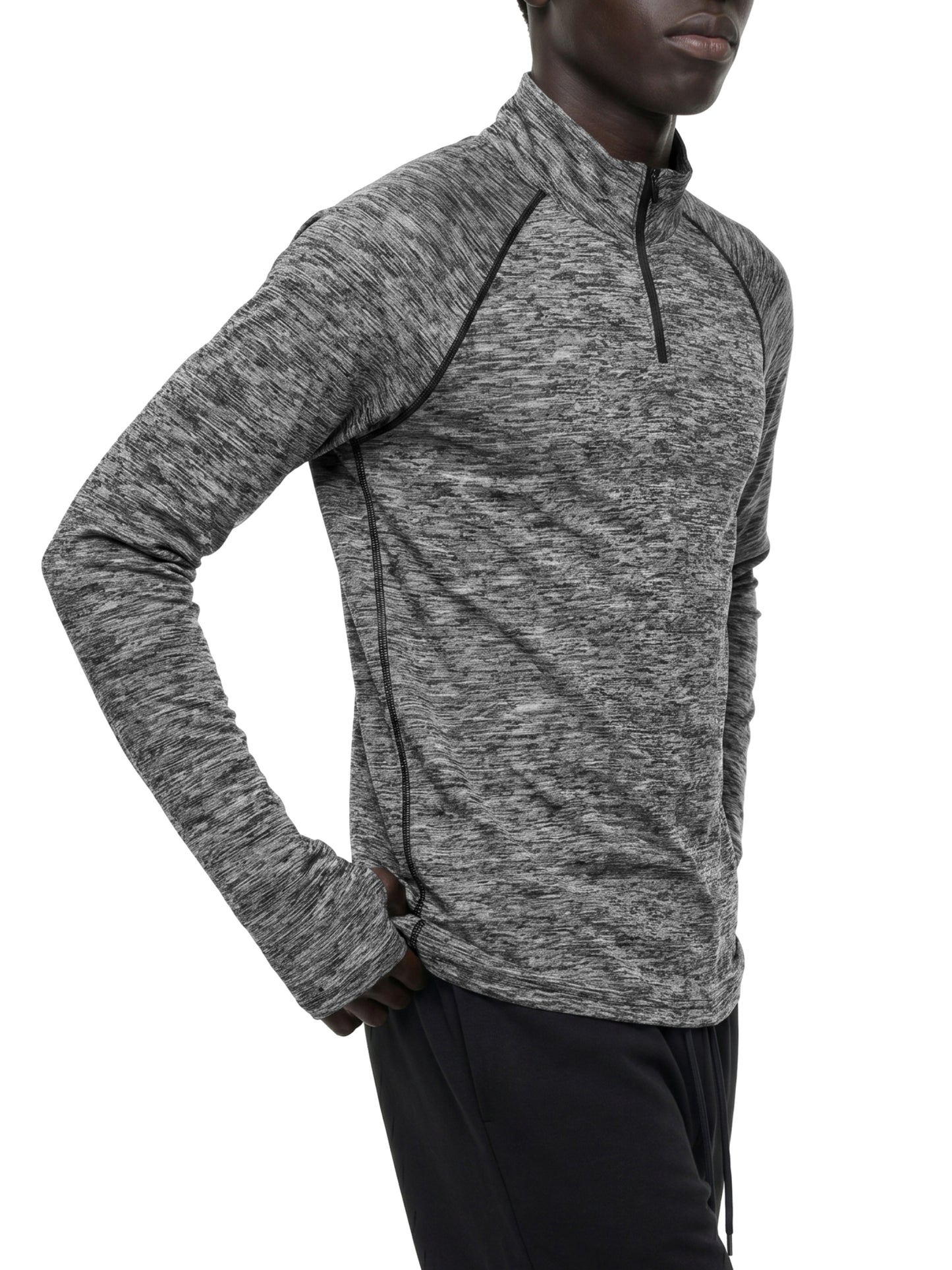 Motion GWD Unisex Quarter-Zip Performance Long Sleeve T-Shirt
