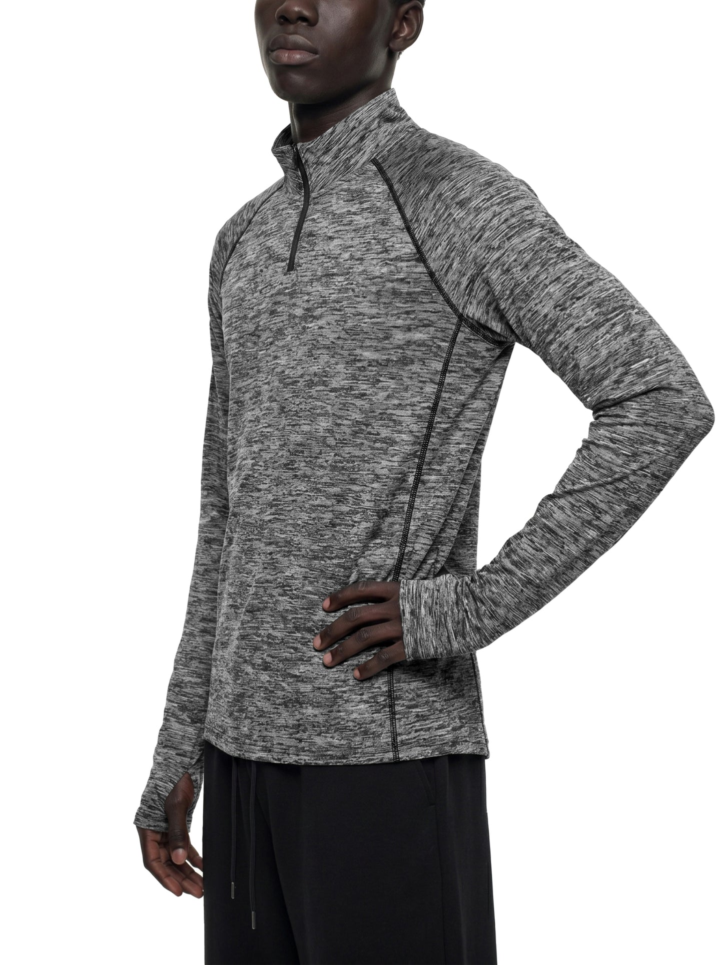 Motion GWD Unisex Quarter-Zip Performance Long Sleeve T-Shirt