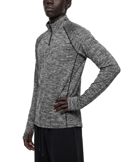 Motion GWD Unisex Quarter-Zip Performance Long Sleeve T-Shirt
